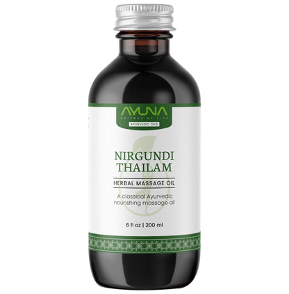 Ayuna Nirgundi Thailam Herbal Massage Oil - Classic Derma