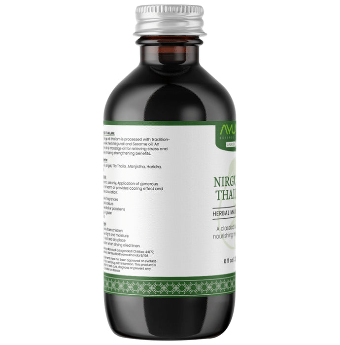 Ayuna Nirgundi Thailam Herbal Massage Oil