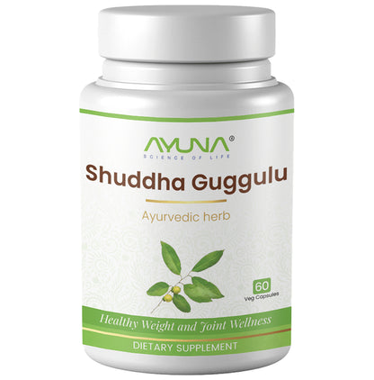 Ayuna Shuddha Guggulu Veg Capsules - Classic Derma