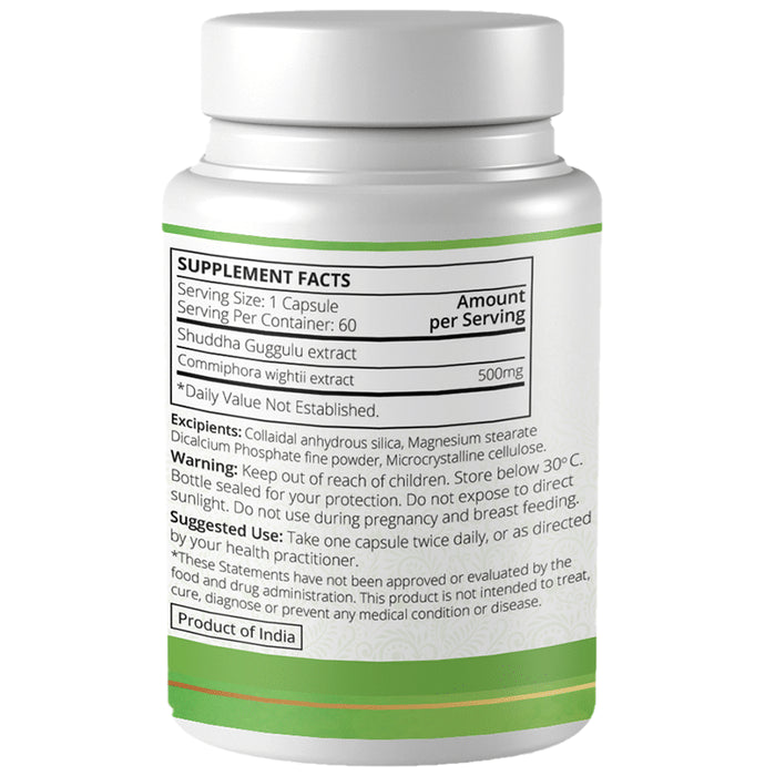 Ayuna Shuddha Guggulu Veg Capsules