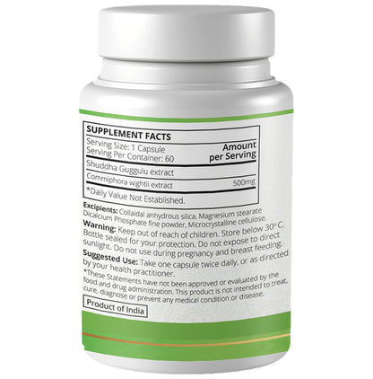 Ayuna Shuddha Guggulu Veg Capsules