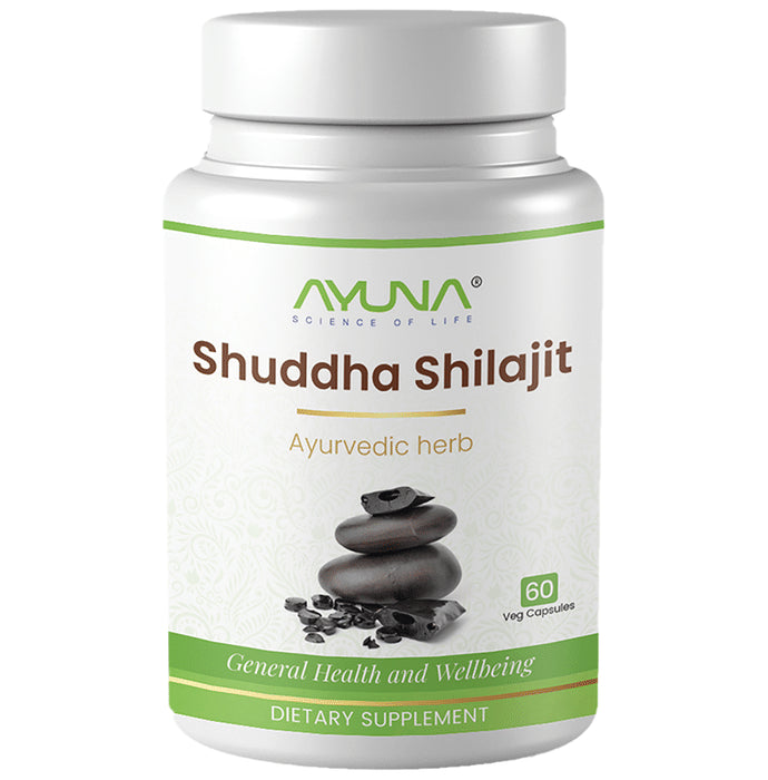 Ayuna Suddha Shilajith Veg Capsule - Classic Derma