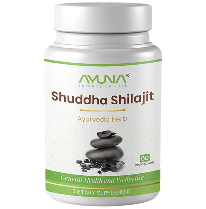 Ayuna Suddha Shilajith Veg Capsule - Classic Derma
