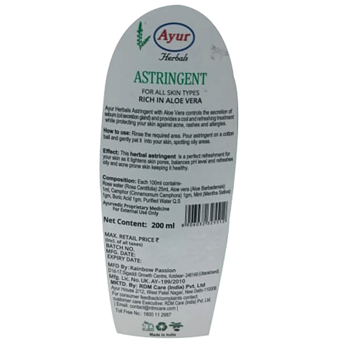 Ayur Herbal Aloe Vera Astringent