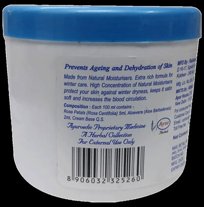 AYUR Herbal Cold Cream with Aloe Vera & Vitamin E | Non-Oily & Non-Sticky
