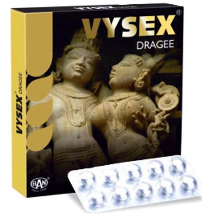 Vysex Silver Coated Dragee- Energizer | Helps Enhance Strength & Stamina | Tablet - Classic Derma