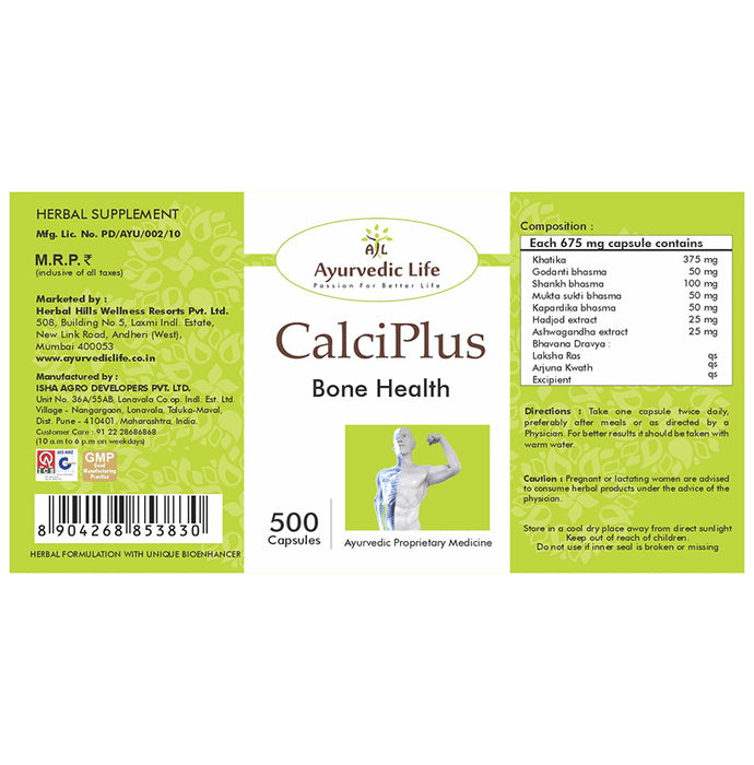 Ayurvedic Life Calciplus Bone Health Capsule