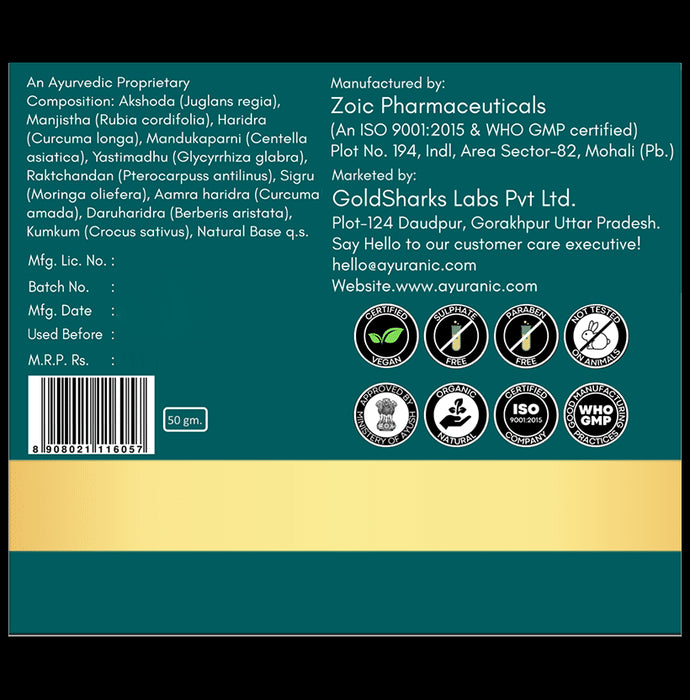 Ayuranic Face Scrub for Gentle Skin Exfolition