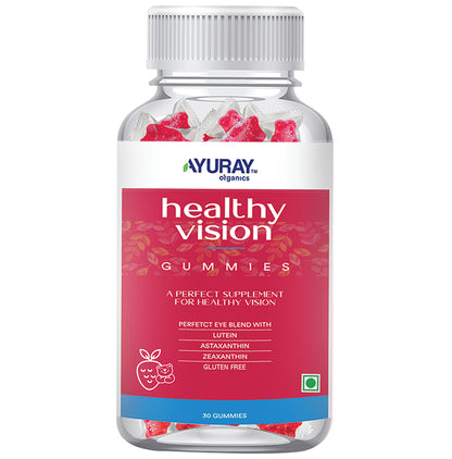 Ayuray Organics Healthy Vision Gummies (30 Each) Strawberry - Classic Derma