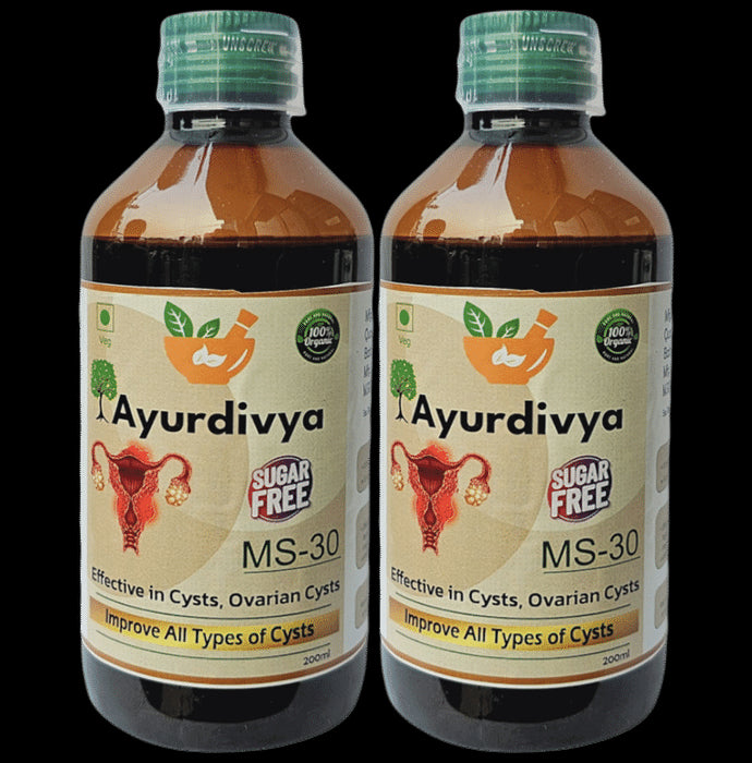 AyurDivya MS30 Syrup (200ml Each) Sugar Free - Classic Derma
