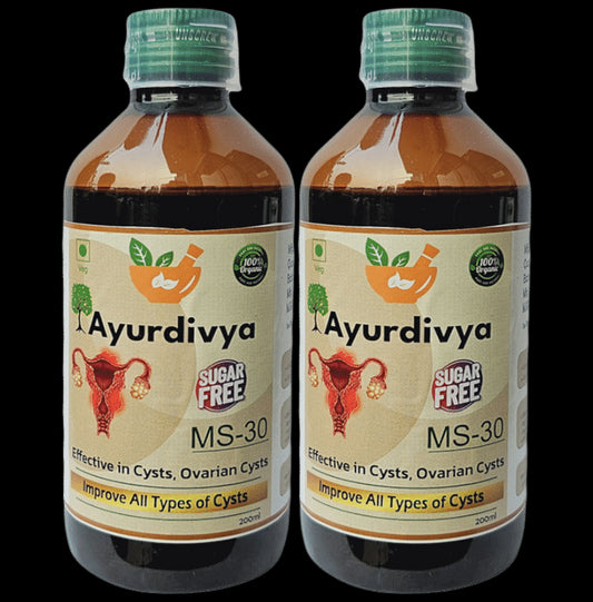 AyurDivya MS30 Syrup (200ml Each) Sugar Free - Classic Derma