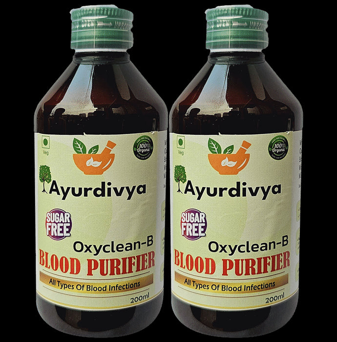 AyurDivya Oxyclean-B Syrup (200ml Each) Sugar Free - Classic Derma