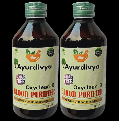 AyurDivya Oxyclean-B Syrup (200ml Each) Sugar Free - Classic Derma