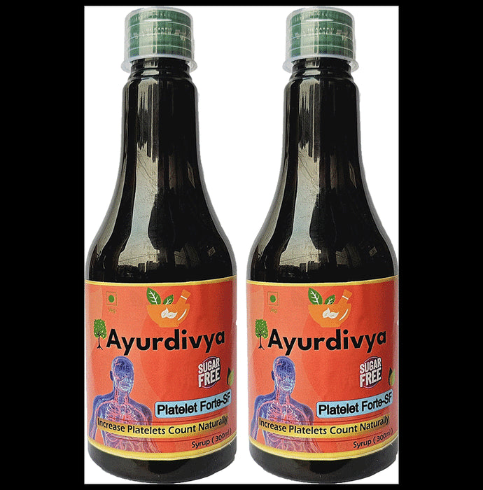 AyurDivya Platelet Forte-SF Syrup (300ml Each) - Classic Derma