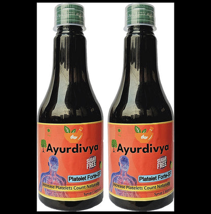 AyurDivya Platelet Forte-SF Syrup (300ml Each) - Classic Derma