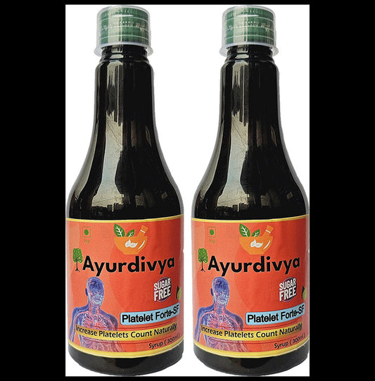 AyurDivya Platelet Forte-SF Syrup (300ml Each) - Classic Derma