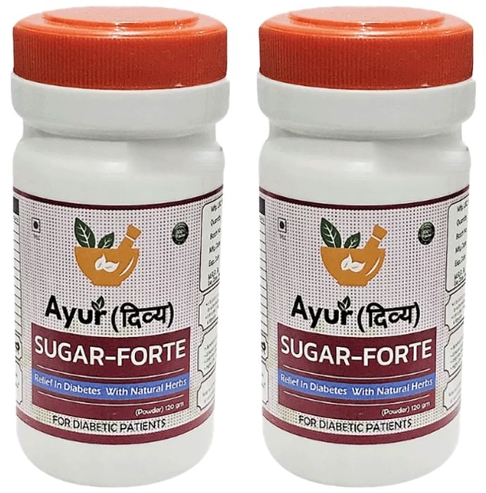 AyurDivya Sugar-Forte Powder (120 gm Each) - Classic Derma