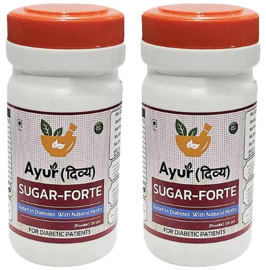 AyurDivya Sugar-Forte Powder (120 gm Each) - Classic Derma