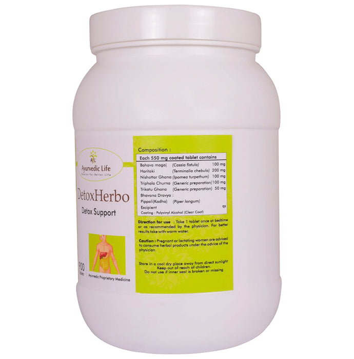 Ayurvedic Life Detoxherbo Detox Support Tablet