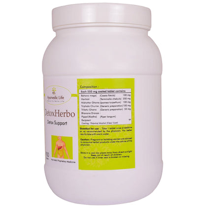 Ayurvedic Life Detoxherbo Detox Support Tablet
