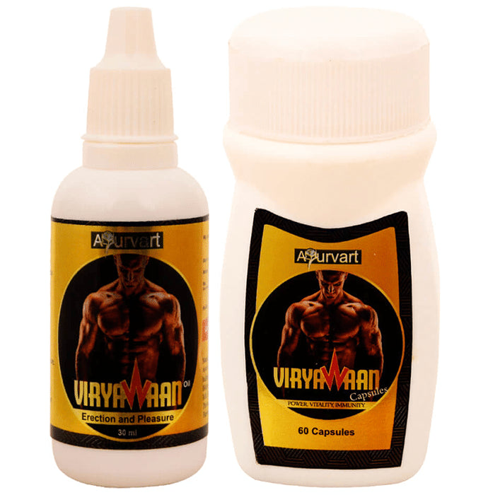 Ayurvart Viryawaan 60 Capsule & Viryawaan Oil 30ml