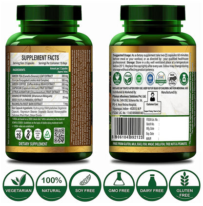 Ayurveda Organics Day Time Thermogenic Fat Burner Vegetarian Capsule