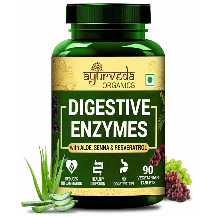 Ayurveda Organics Digestive Enzymes Vegetarian Tablet - Classic Derma