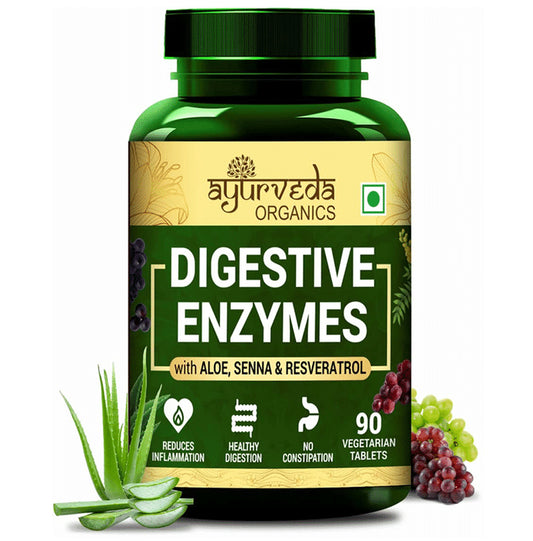 Ayurveda Organics Digestive Enzymes Vegetarian Tablet - Classic Derma