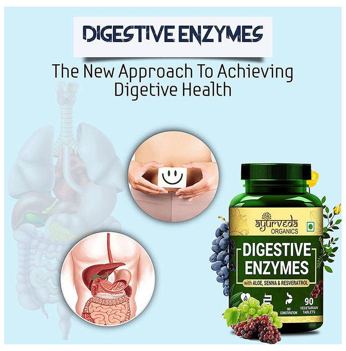 Ayurveda Organics Digestive Enzymes Vegetarian Tablet