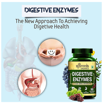 Ayurveda Organics Digestive Enzymes Vegetarian Tablet