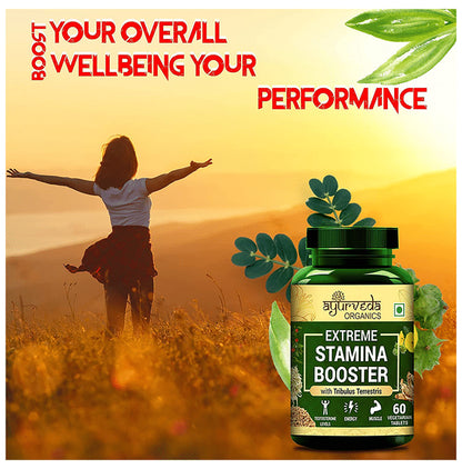 Ayurveda Organics Extreme Stamina Booster With Tribulus Terrestris Vegetarian Tablet