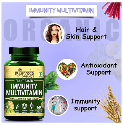 Ayurveda Organics Immunity Multivitamin Vegetarian Capsule