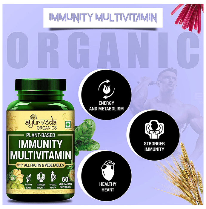 Ayurveda Organics Immunity Multivitamin Vegetarian Capsule