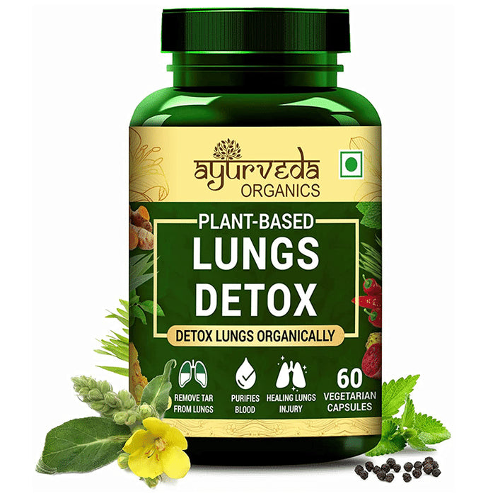 Ayurveda Organics Lungs Detox Vegetarian Capsule - Classic Derma
