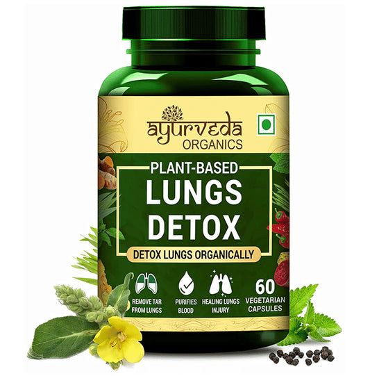 Ayurveda Organics Lungs Detox Vegetarian Capsule - Classic Derma