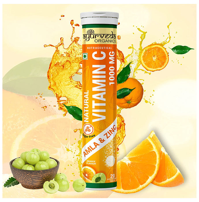 Ayurveda Organics Natural Vitamin C Effervescent Tablet - Classic Derma