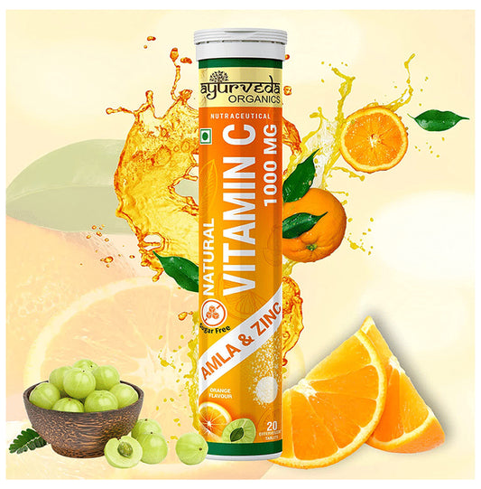 Ayurveda Organics Natural Vitamin C Effervescent Tablet - Classic Derma