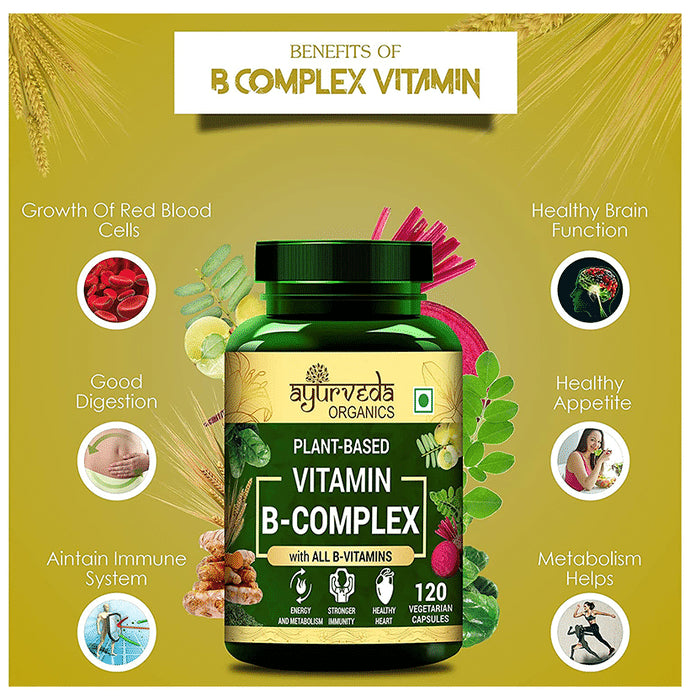 Ayurveda Organics Plant-Based B-Complex Vegetarian Capsule