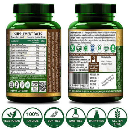 Ayurveda Organics Plant-Based Liver Detox Vegetarian Capsule