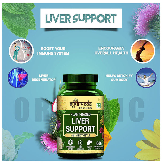 Ayurveda Organics Plant-Based Liver Detox Vegetarian Capsule