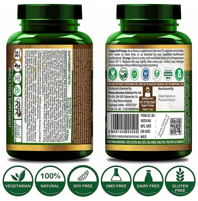 Ayurveda Organics Plant-Based Multivitamin Vegetarian Capsule for Women