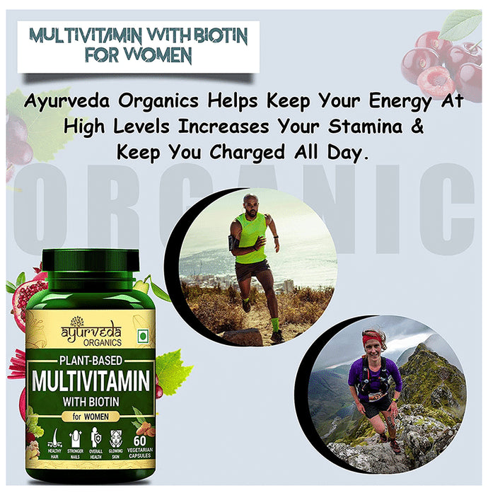 Ayurveda Organics Plant-Based Multivitamin Vegetarian Capsule for Women
