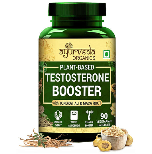 Ayurveda Organics Plant-Based Testosterone Booster Vegetarian Capsule - Classic Derma