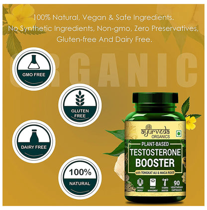 Ayurveda Organics Plant-Based Testosterone Booster Vegetarian Capsule