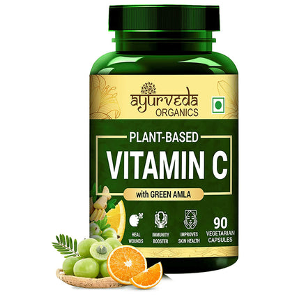 Ayurveda Organics Plant-Based Vitamin C Vegetarian Capsule - Classic Derma
