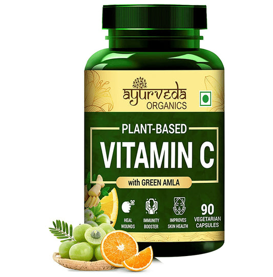 Ayurveda Organics Plant-Based Vitamin C Vegetarian Capsule - Classic Derma