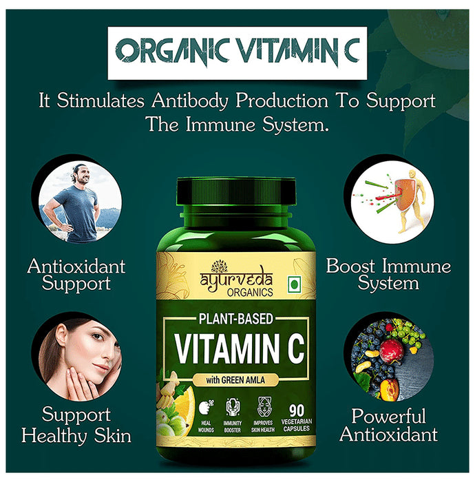 Ayurveda Organics Plant-Based Vitamin C Vegetarian Capsule