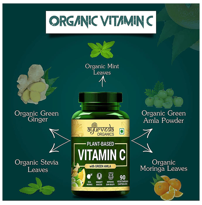 Ayurveda Organics Plant-Based Vitamin C Vegetarian Capsule