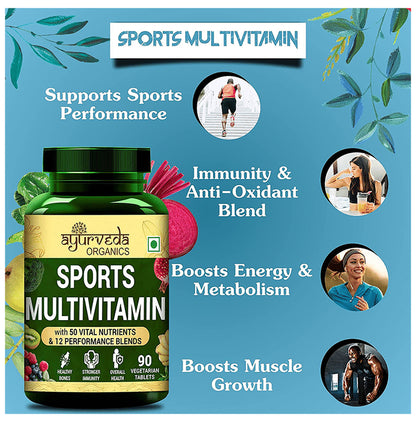Ayurveda Organics Sports Multivitamin Vegetarian Tablet
