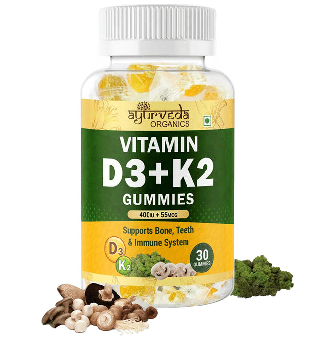 Ayurveda Organics Vitamin D3+K2 Gummies - Classic Derma